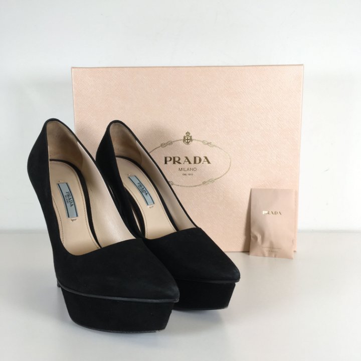 パンプス Prada Pump Black Leather pumps | PRADA