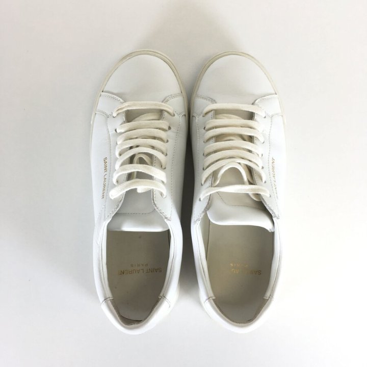 Saint laurent white andy sneakers outlet