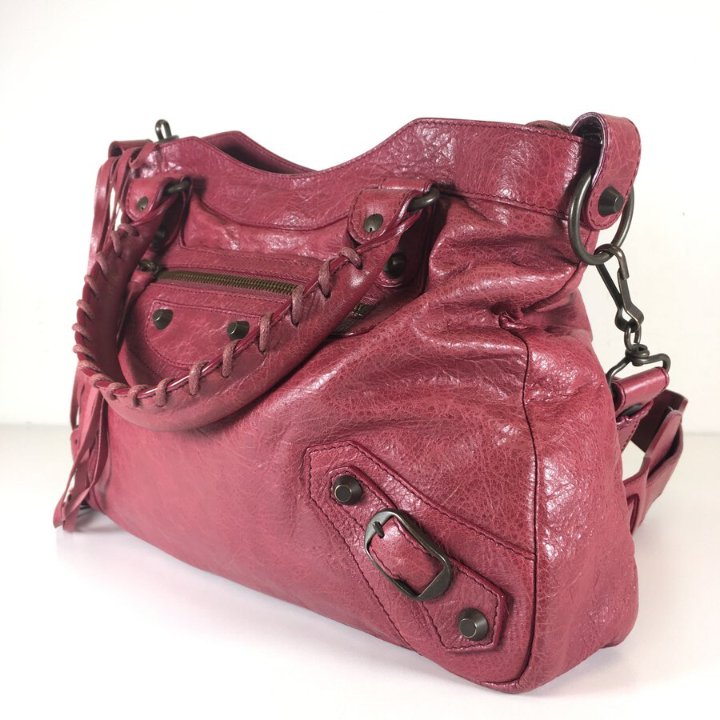Balenciaga City Bag Red Brass Handbag Luxe Du Jour
