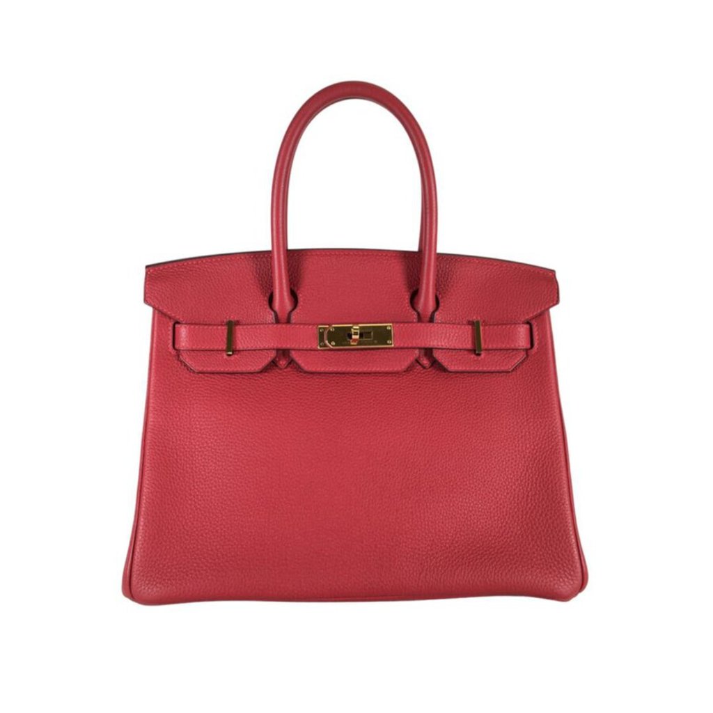 Hermes Birkin 30 Rouge Vif Togo GHW - Luxe Du Jour