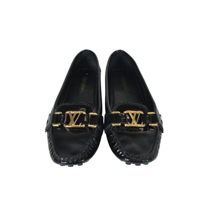 Louis Vuitton Patent Oxford Loafers Sz 37 - Luxe Du Jour