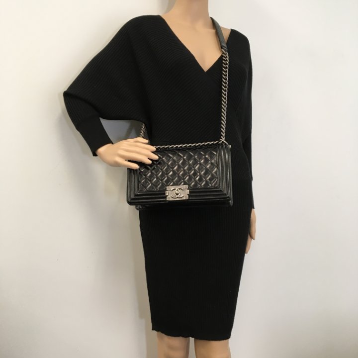 Chanel Boy Chanel Classic Flap Bag Size Comparison Second Hand