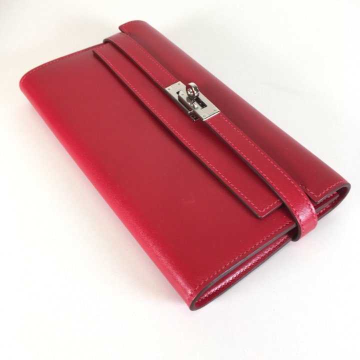 【Hermes】エルメス★kelly wallet★ ケリーウォレット★レッド Hermes Kelly Wallet - Luxe Du Jour
