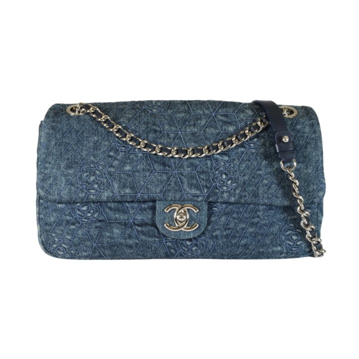 Chanel Camellia Denim Flap Luxe Du Jour