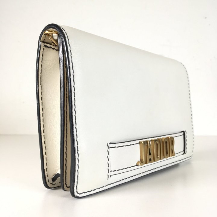 【希少】Dior JADIOR チェーンウォレット ショルダーバッグ ホワイト クリスチャンディオール Christian Dior ショルダーバッグ