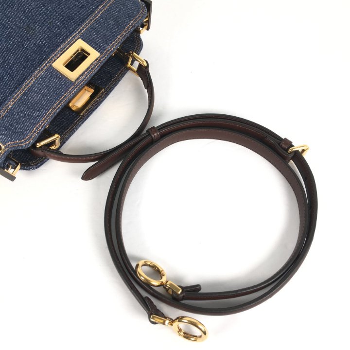 Fendi Denim Peekaboo Mini - Luxe Bag Rental