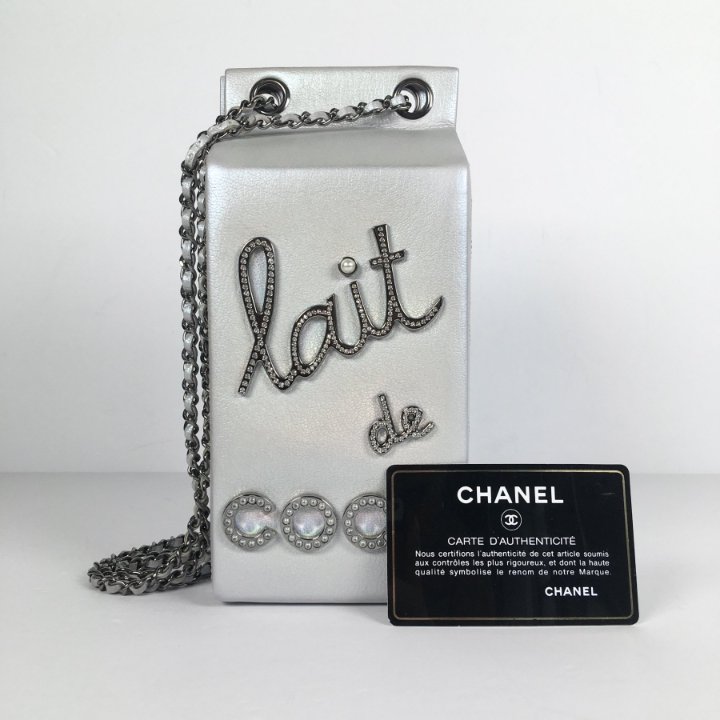【ヴィンテージ】RankS☆Chanel llic Silver Series28 Coco Very Good ( Rank A)｜CHANEL COCO Mark Rhinestone Necklace
