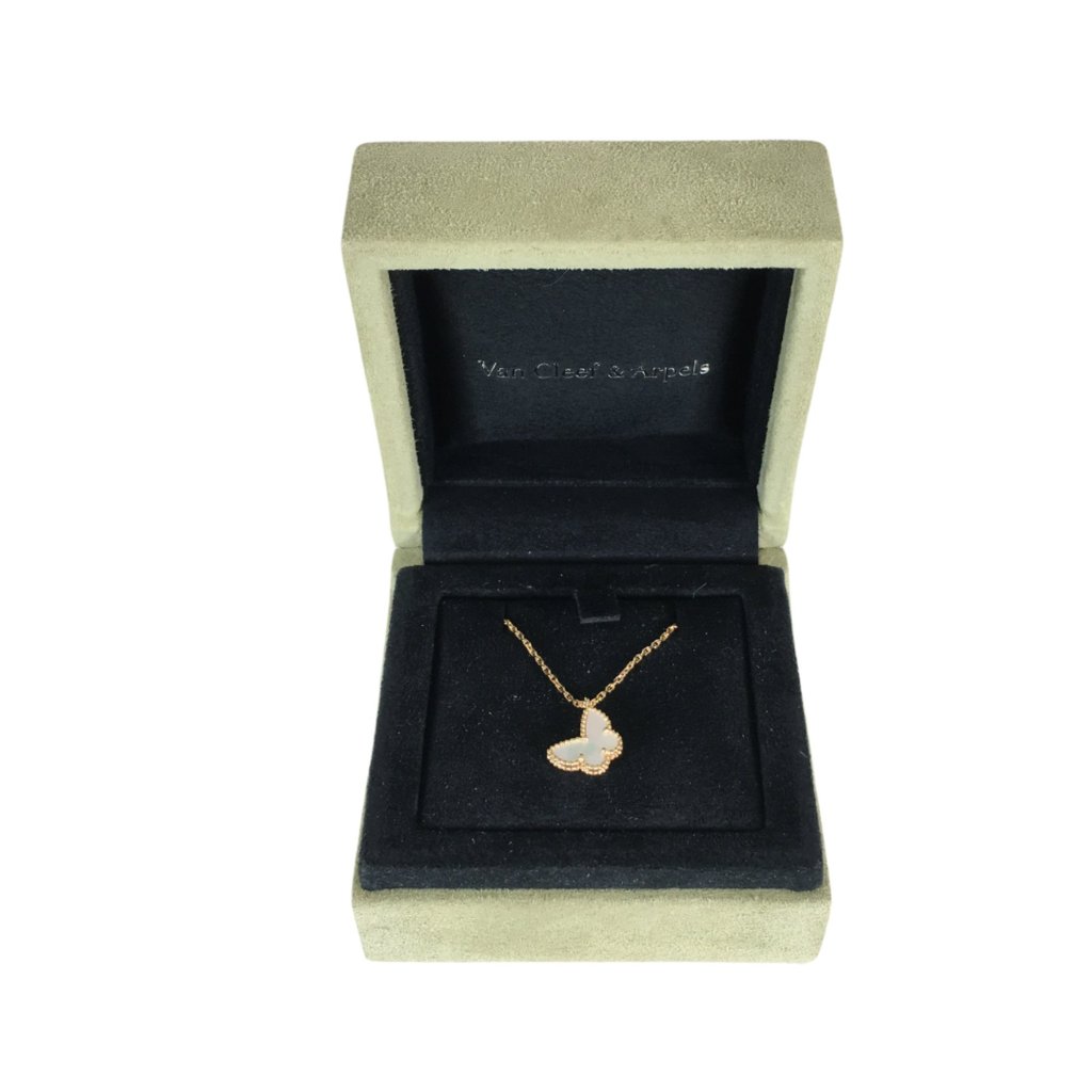 Van Cleefs & Arpels Sweet Alhambra Butterfly Pendant - Luxe