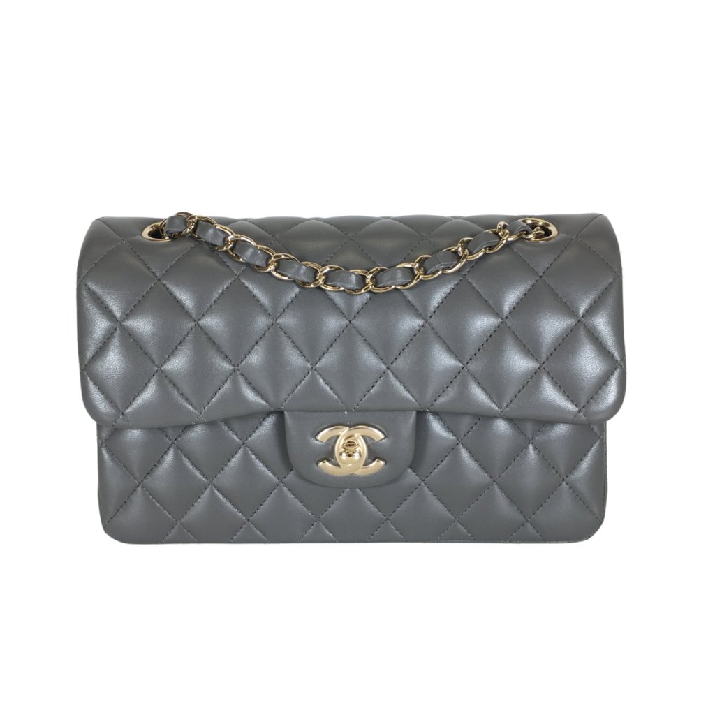 Chanel Classic 22A Grey Small Flap - Luxe Du Jour