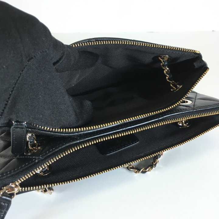 Chanel Drawstring Double Zip Pouch - Luxe Du Jour