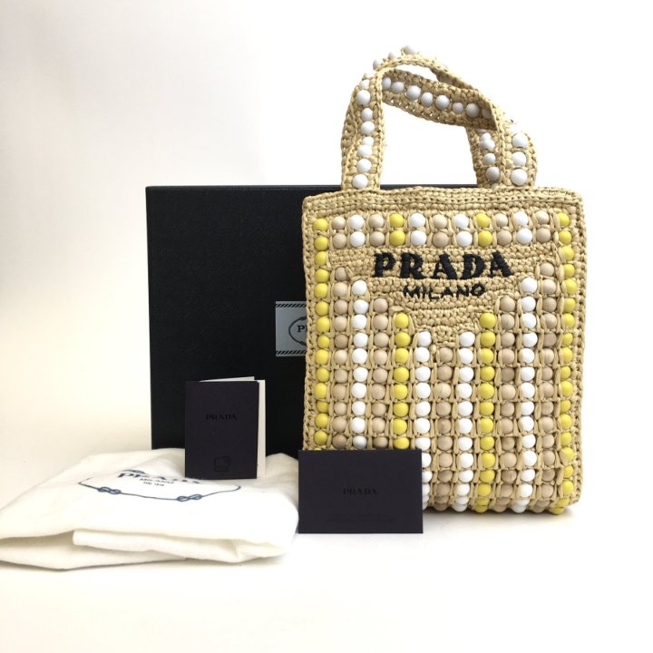 Prada Raffia Mini Tote - Luxe Bag Rental