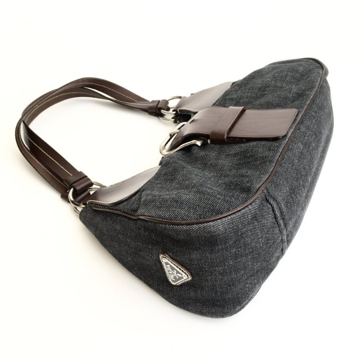 Prada Denim Moon Bag - Luxe Du Jour