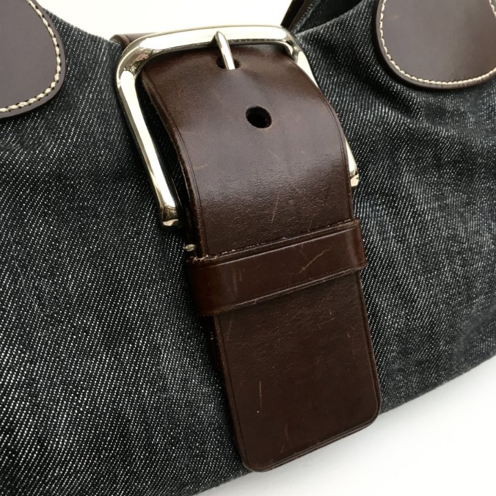 Prada Denim Moon Bag - Luxe Du Jour