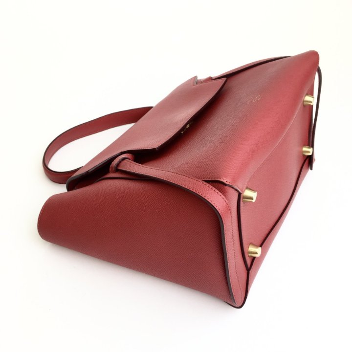 CELINE micro belt bag ハンドバッグ レッド What Goes Around Comes Around Celine Red Grained Calfskin