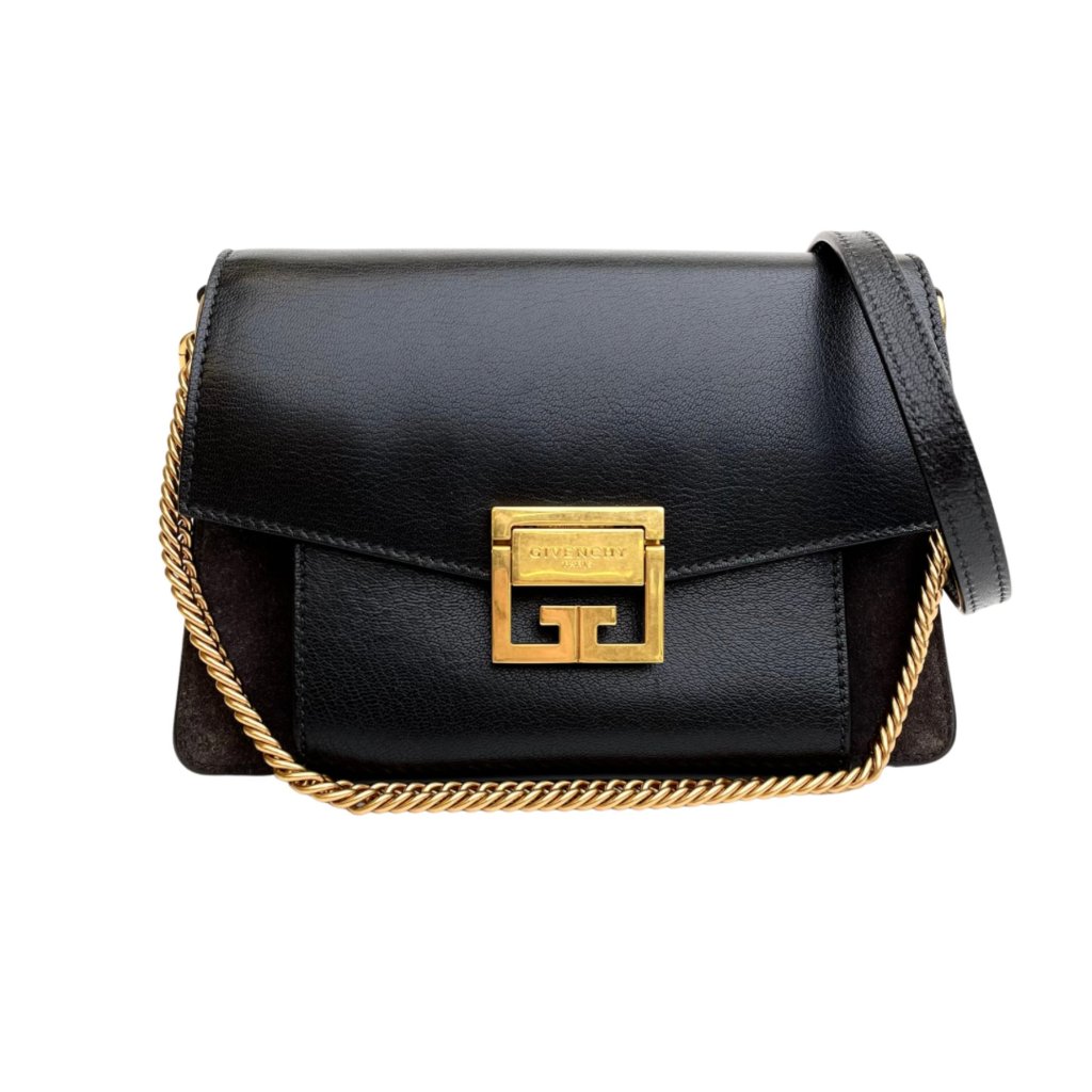 q11【極美品】ジバンシー　GV3レザー　チェーン　ハンドバッグ　ワンショルダー GIVENCHY - q11【極美品】ジバンシー GV3レザー チェーン