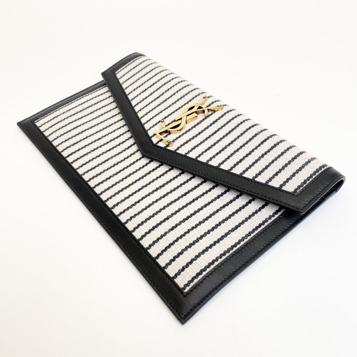 Laurent Uptown Canvas Clutch Bag Uptown Clutch Saint Laurent (YSL