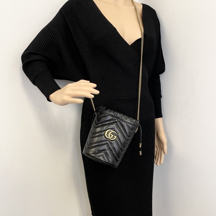 Gucci Marmont Mini Bucket Bag - Luxe Du Jour