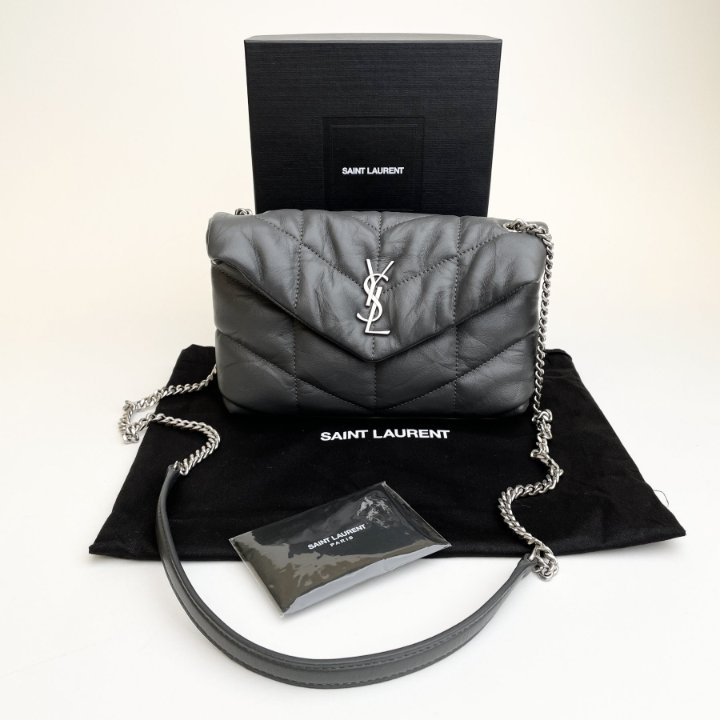 【関税&送料込】Saint Laurent Saint Laurent Loulou Puffer Saint Laurent (YSL) Small So Black Loulou Puffer - Luxe Du Jour