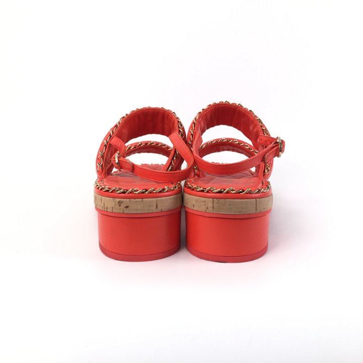 Chanel Platform Sandals Sz 39 - Luxe Du Jour