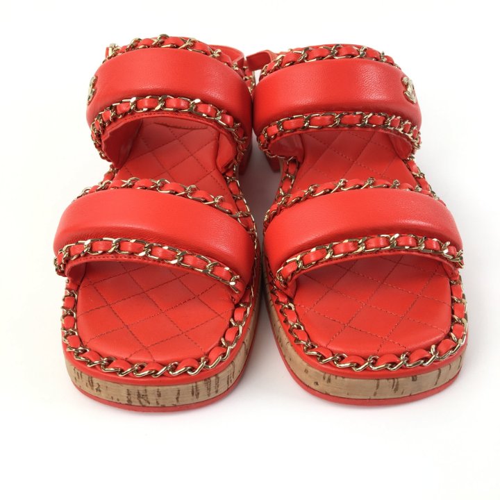 Chanel Platform Sandals Sz 39 - Luxe Du Jour