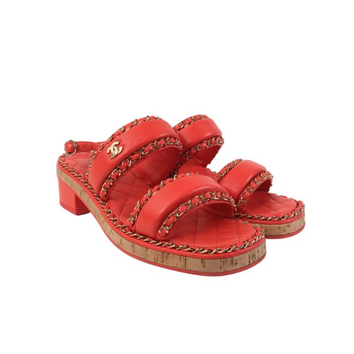 Chanel Platform Sandals Sz 39 - Luxe Du Jour