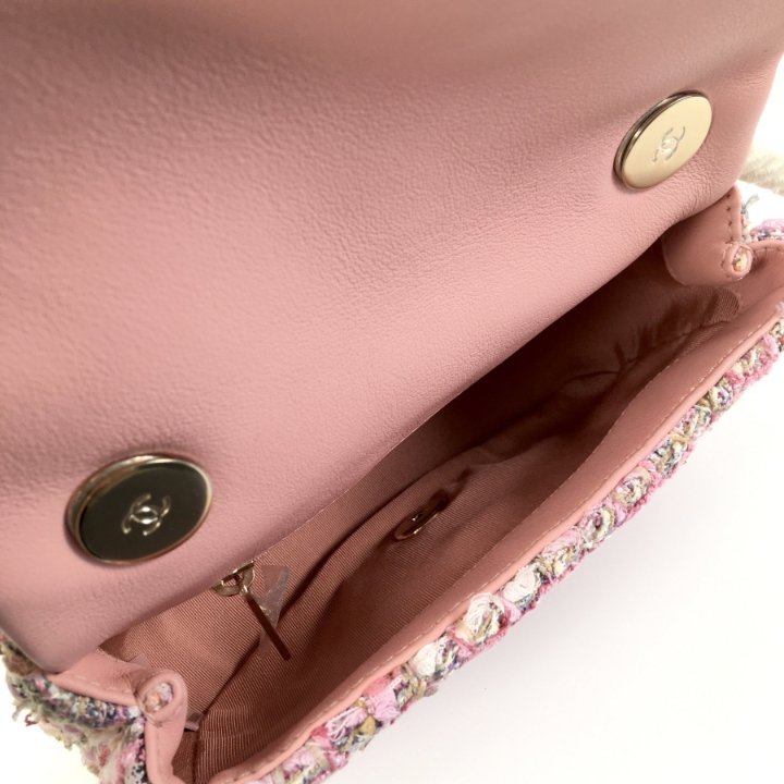 Chanel Mini Tweed Pearl Handle Flap - Luxe Du Jour