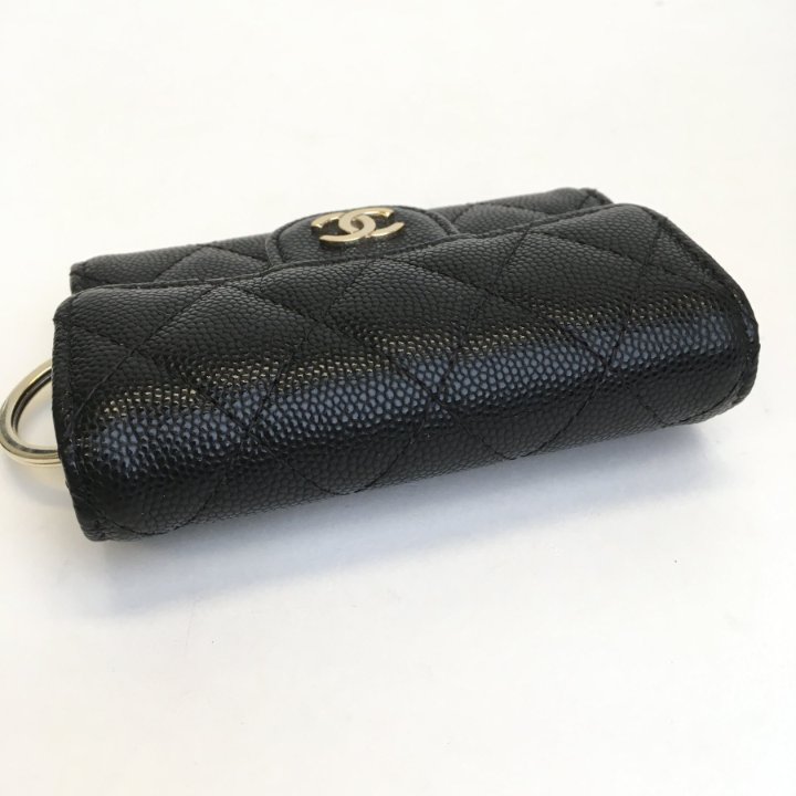 CHANEL マネークリップ 22903454 黒 レザー