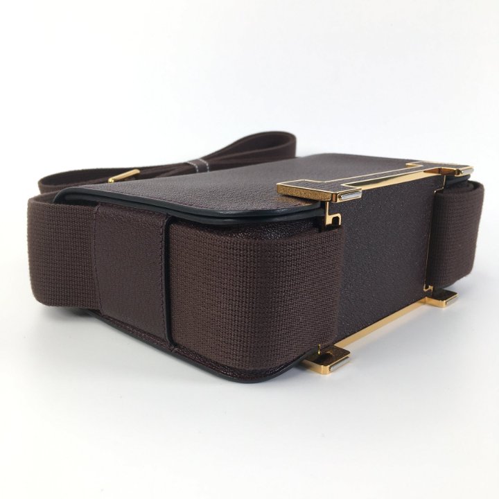 Hermes Geta Bag Rouge Burgundy Chevre - Luxe Du Jour