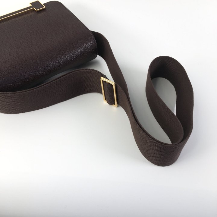 Hermes Geta Bag Rouge Burgundy Chevre - Luxe Du Jour