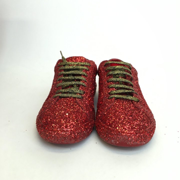 SAINT LAURENT PARIS｜ (777399 AACYT 1000) Saint Laurent (YSL) Andy Glitter Sneakers Sz 39 - Luxe Du Jour