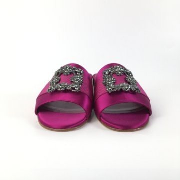 サンダル・ミュール Manolo Blahnik Martamod Flat Purple Manolo Blahnik Martamod Flat Purple pour femme | Imparfaite