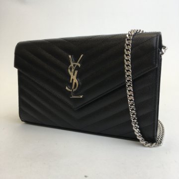 Saint Laurent (YSL) Envelope Wallet On Chain - Luxe Du Jour