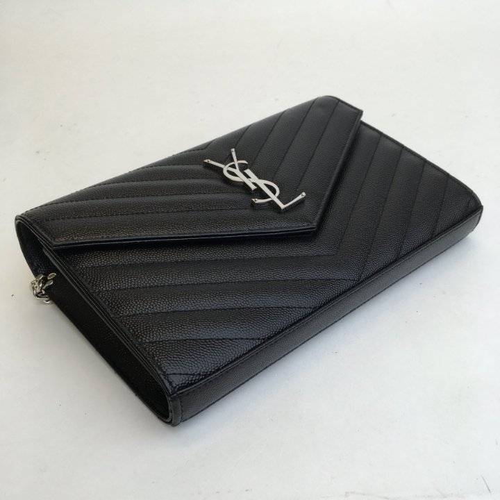 Saint Laurent (YSL) Envelope Wallet On Chain - Luxe Du Jour