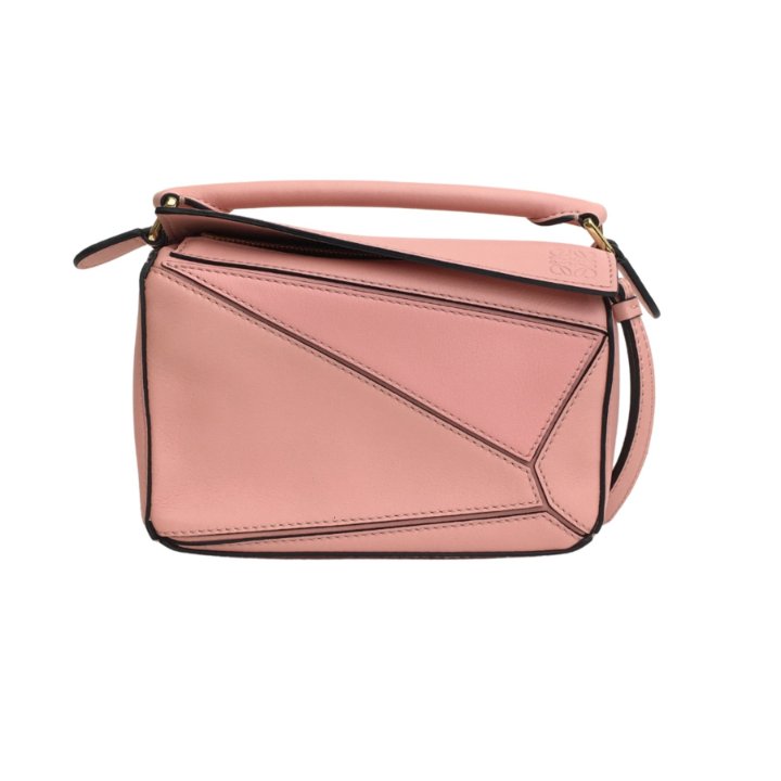 LOEWE 花モチーフ ピンクレザー ミニハンドバッグ LOEWE 花モチーフ ピンクレザー ミニハンドバッグ LOEWE 花