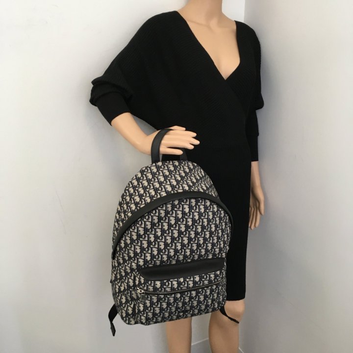 【無料郵送/関税込/正規品】 Dior Rider Backpack Black Dior Ob Rider Backpack Black Dior Oblique Jacquard | DIOR