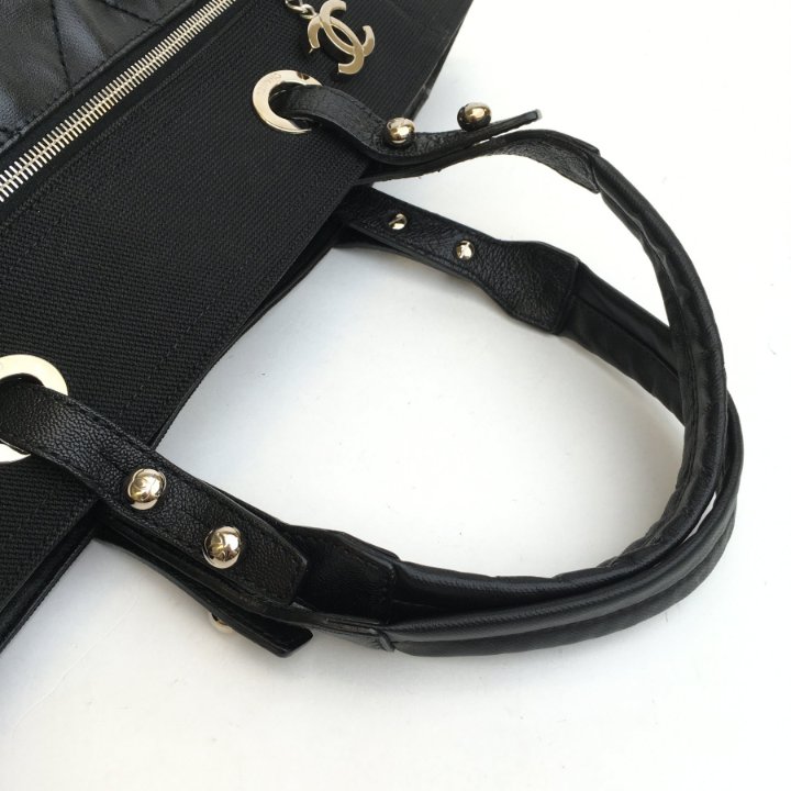Chanel Biarritz Tote Black Calfskin - Luxe Du Jour