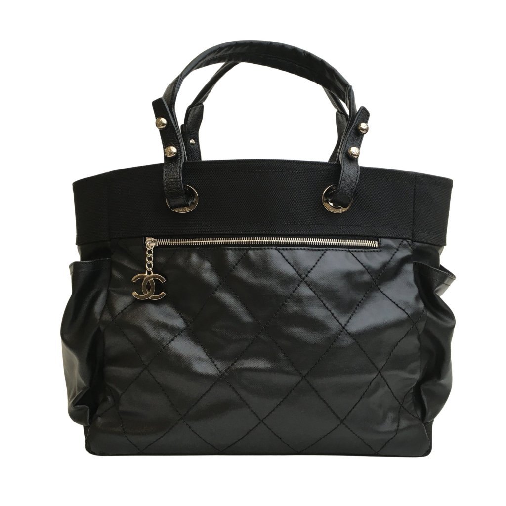人気No.1 Chanel Biarritz Tote Black Calfskin - Luxe Du Jour その他