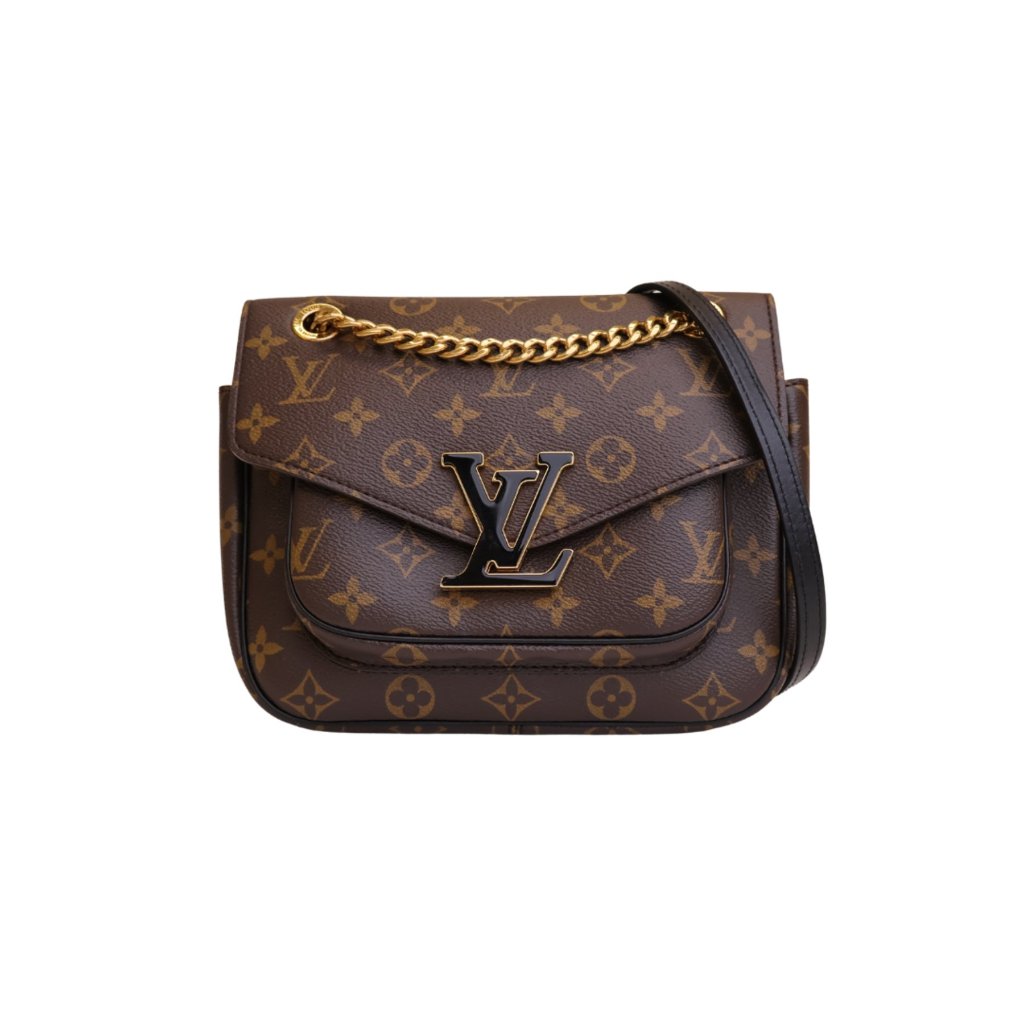 入手困難★希少【LOUIS VUITTON】Passy チェーンバッグ Monogram Louis Vuitton Passy Monogram in Coated Canvas with Aged Gold