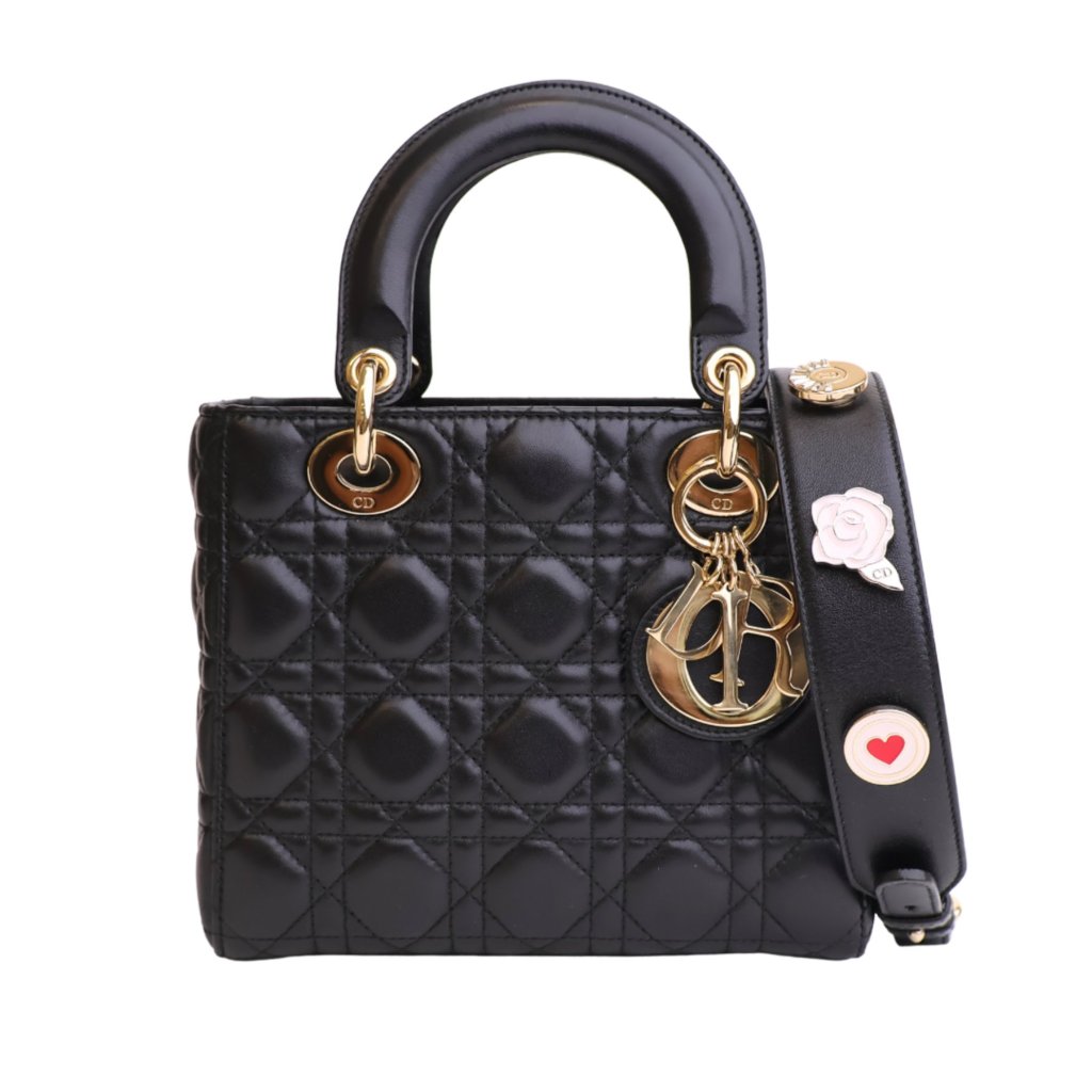 LADY DIO* ミニバッグ DIOR | Lady Dior バッグ ミニ カナージュ パテントカーフスキン