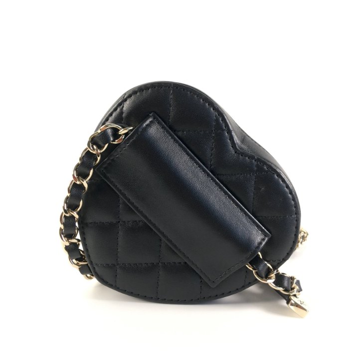 Chanel Heart Belt Bag Black Lambskin Luxe Bag Rental