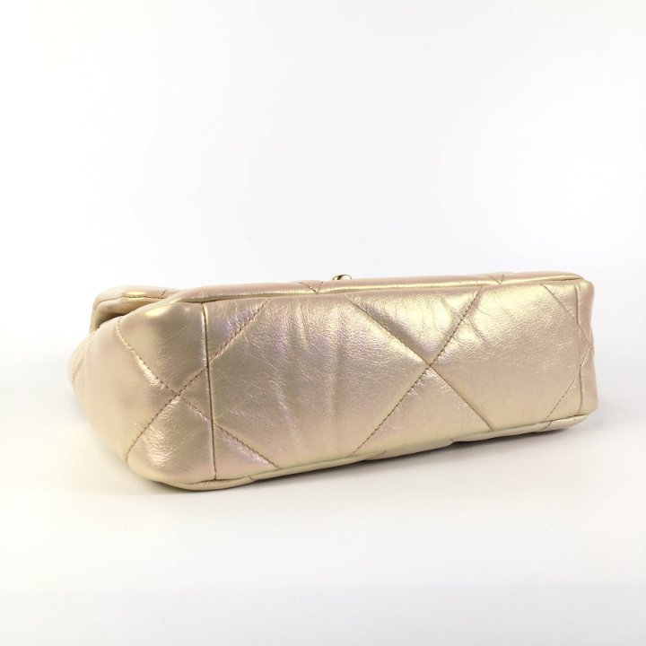 Chanel 19 Flap Small Gold Goatskin - Luxe Du Jour