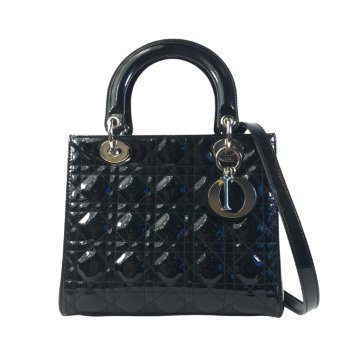 【直営・関税送料込】Medium Dior Daily Me Dior Medium Metallic Calfskin Cannage Supple Lady Dior