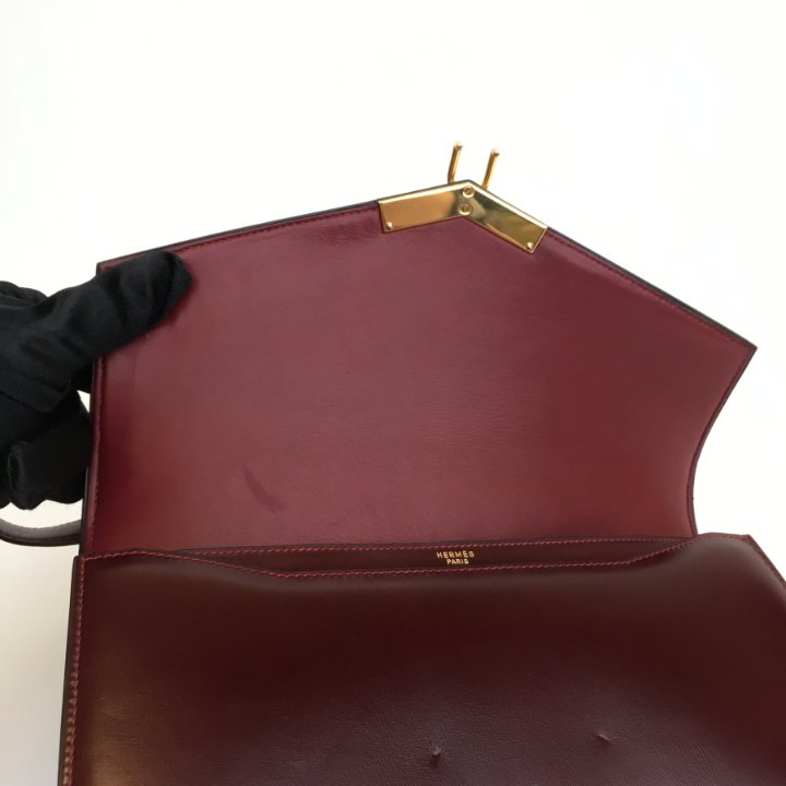 き*ら様 vintage HERMES leather switching ja HERMÈS 1978 Jige 29 CM Box Leather Clutch W/Box - Chelsea