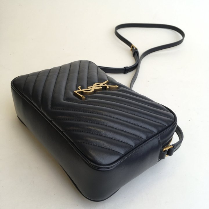 Saint Laurent (YSL) Lou Camera Bag | Blue Handbags - Luxe Du