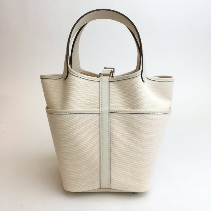 Hermes Picotin Cargo Lock 18 Nata Canvas PHW - Luxe Du Jour Hermes Picotin Cargo Lock 18 Nata Canvas PHW - Luxe Du Jour