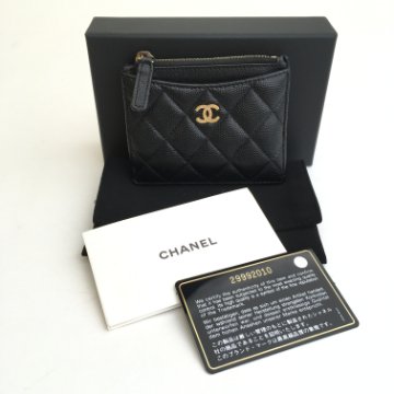 【有在庫】CHANEL Card Holder カードホルダー Classic card holder - Grained calfskin & gold-tone metal