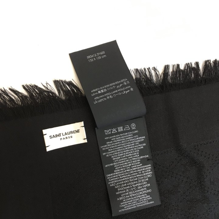 Yves Saint Laurent　スカーフ　125　シルクシフォン　タグ無し Yves Saint Laurent スカーフ 125 シルクシフォン タグ無し 楽天市場