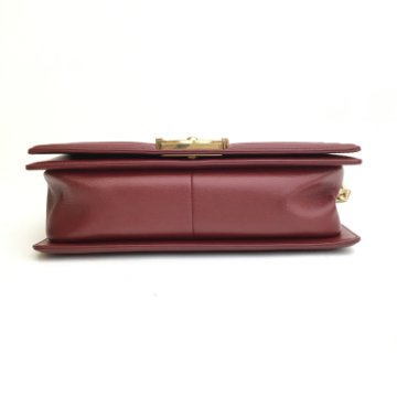 Chanel Boy Bag Old Medium Red Lambskin - Luxe Du Jour