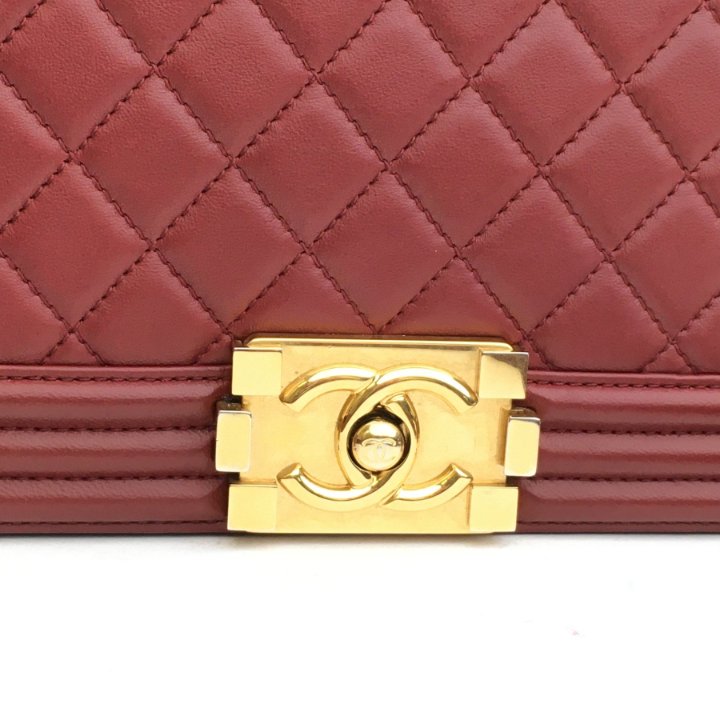 VINTAGE シャネル BOY CHANEL 25cm レッド/G金具 シャネル ボーイシャネル バッグ｜レッド(赤)｜中古ブランド品