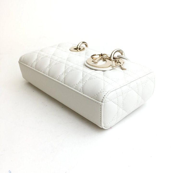 【Dior】関税・送料込★ホワイト スモール レディ D-Joy バッグ Dior Lady D-Joy Small - Luxe Du Jour